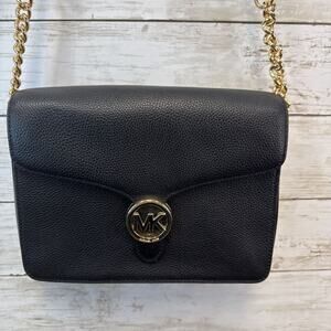 Michael Kors Vanna medium pebbled leather crossbody bag